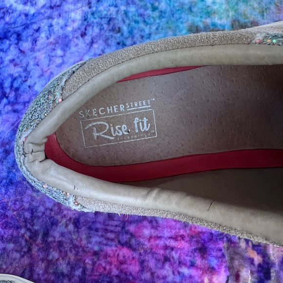 Skechers Sparkly Glitter Star Sneakers- Size 10 - Picture 8 of 8